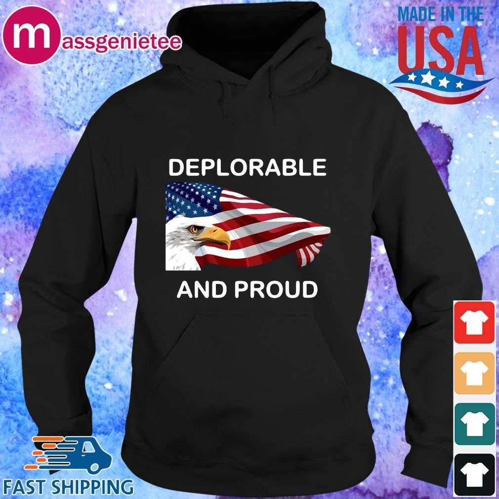 Eagles American flag deplorable and proud s Hoodie den