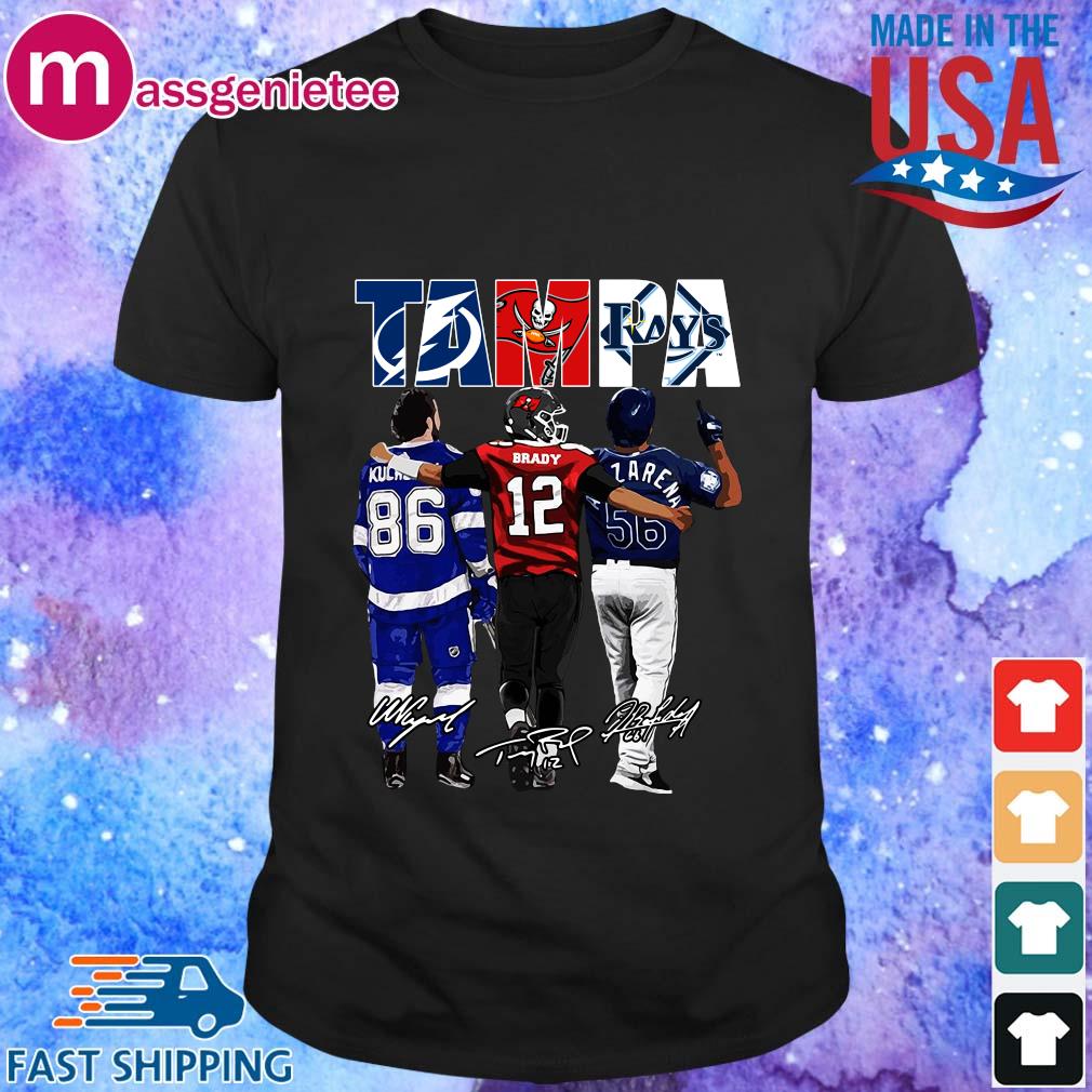 Tampa Bay Lightning Nikita Kucherov Tom Brady And Tampa Bay Rays Randy Shirt  For Men And Women