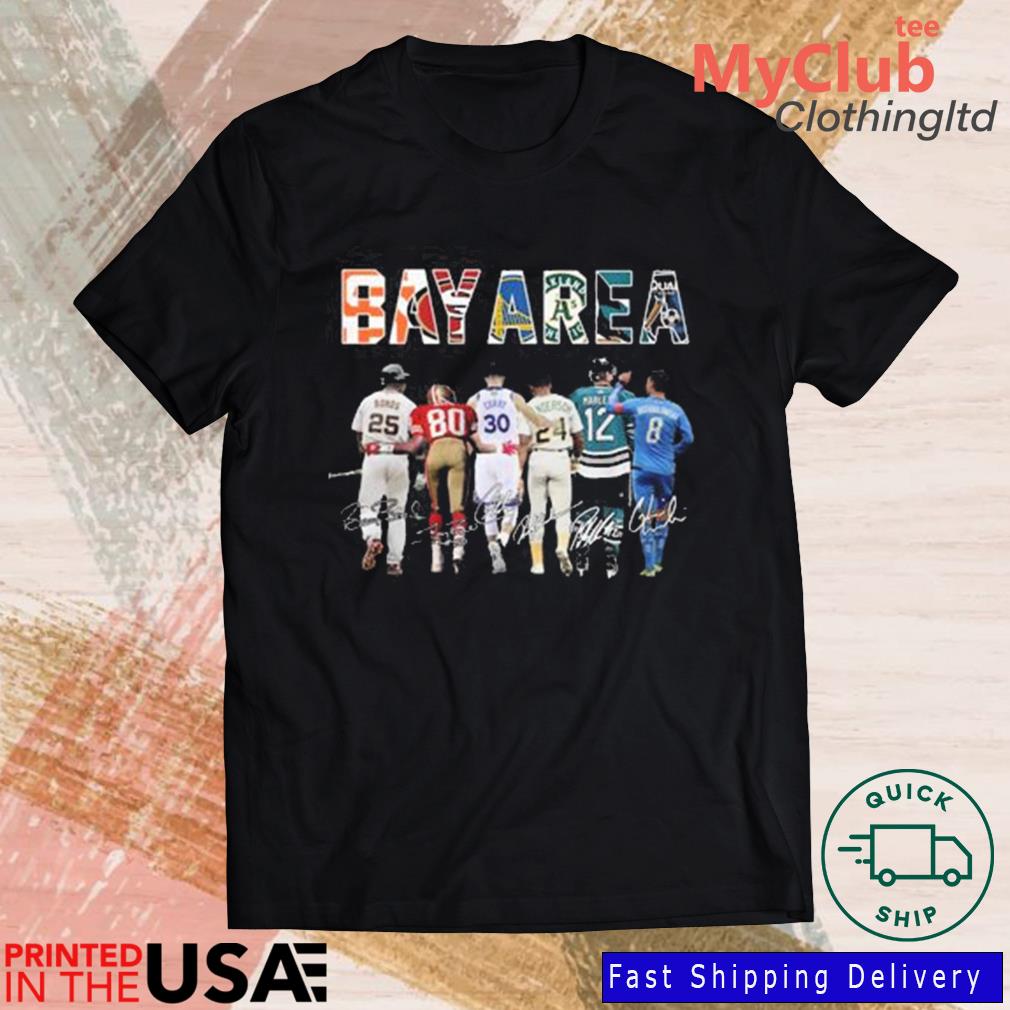 Bay Area Barry Bonds Jerry Rice Stephen Curry Rickey Henderson signatures  shirt, hoodie, sweater, long sleeve and tank top