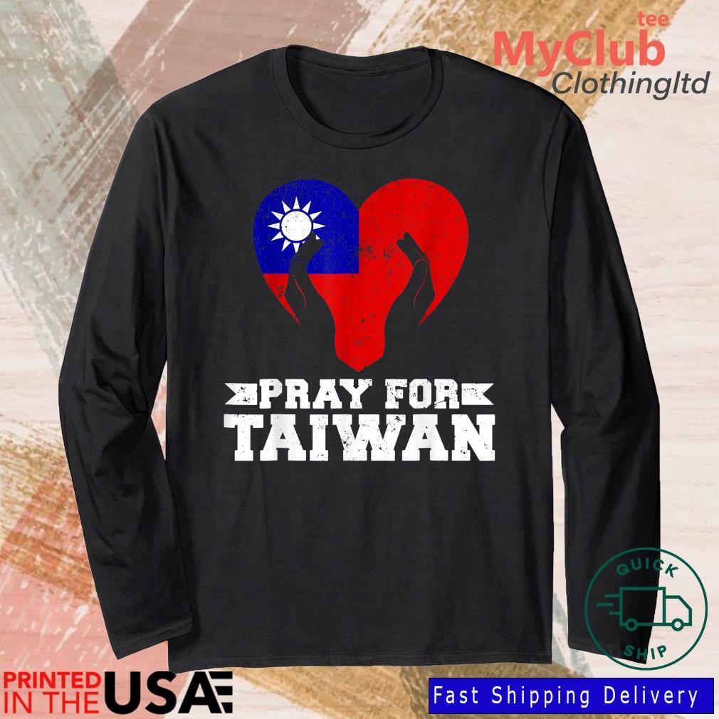 Pray For Taiwan Supporter Taiwanese Flag Heart Shirt 244921663_303212557877375_8748051328871802726_n