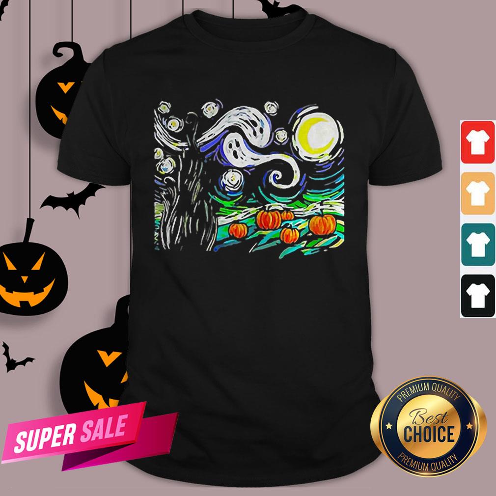 starry night alien shirt